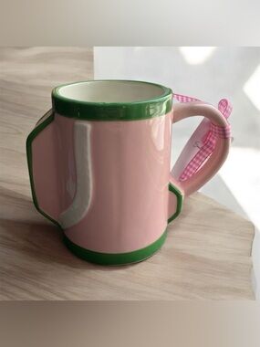 NEW Sunday Morning Ceramics Queen of the Green FORE Golf Bag Mug Mother's Day